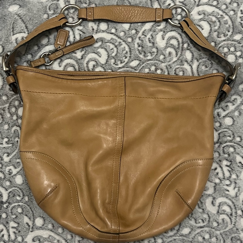 Coach Tan Leather Soho Shoulder Bag Vintage